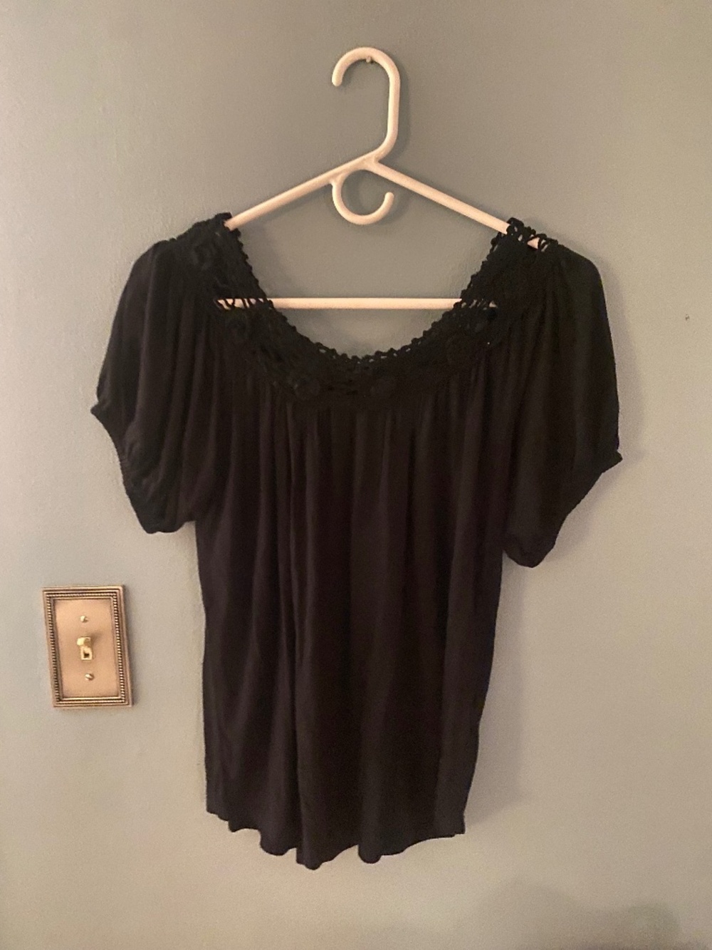 Anthropologie Black Summer Top